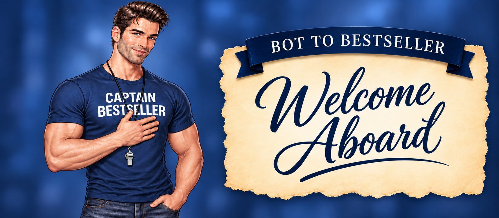Captain Bestseller welcomes you aboard the course