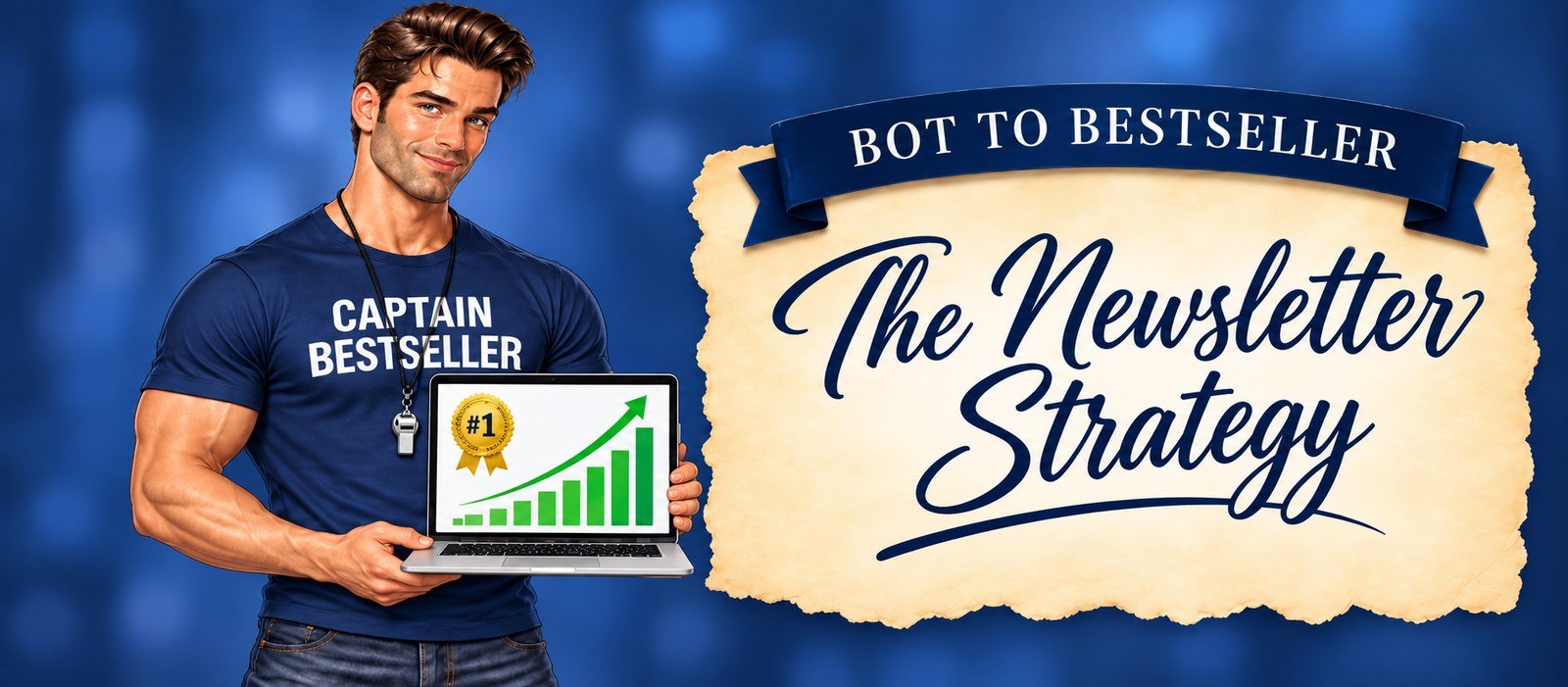 Captain Bestseller introducing the newsletter strategy