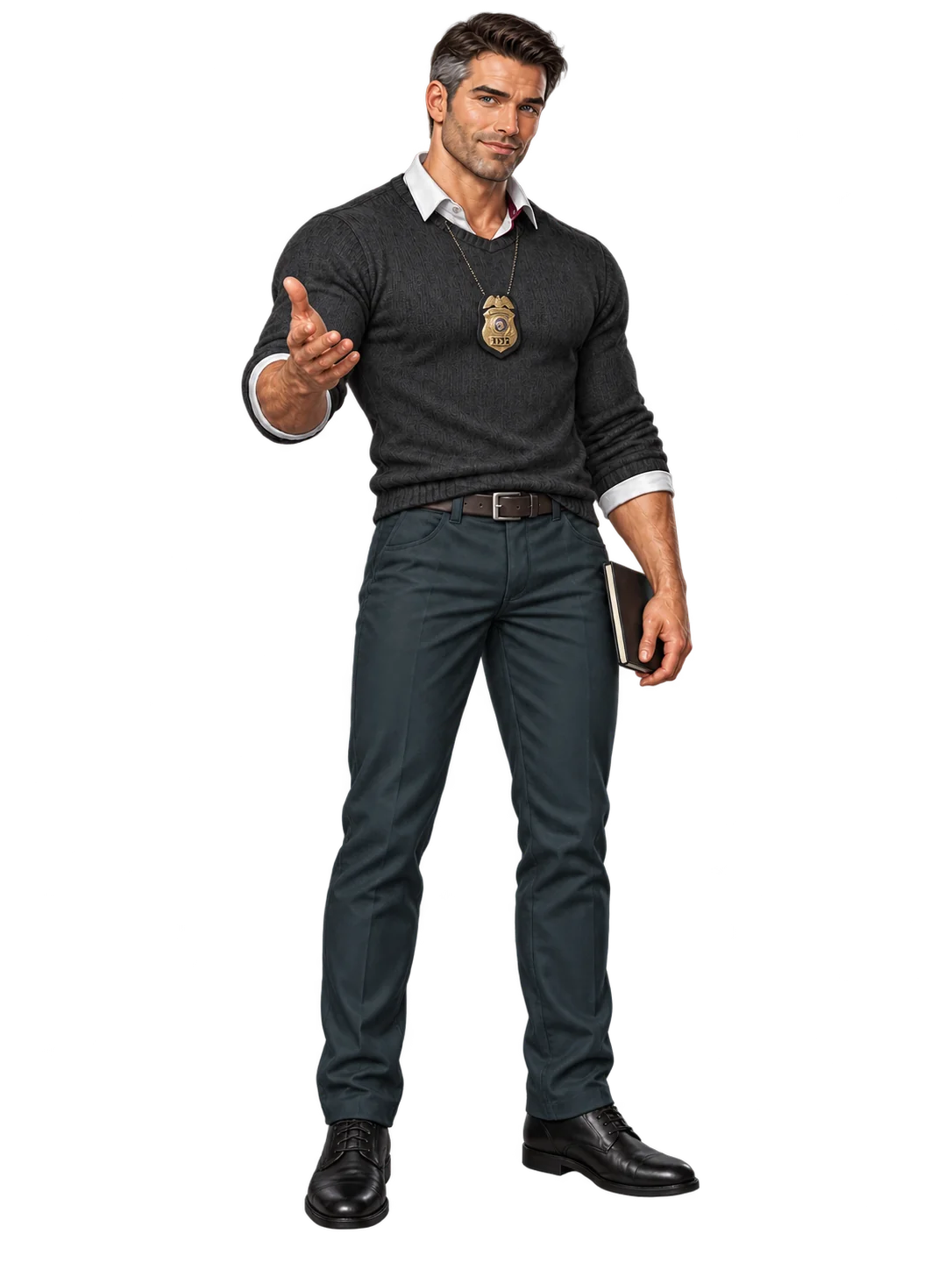Detective Marx, shown full length